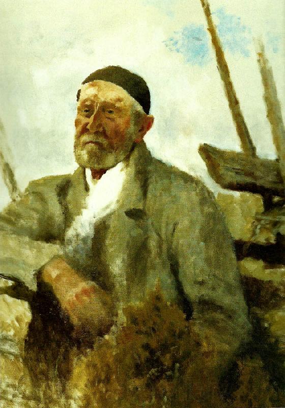 bruno liljefors sjalvportratt Norge oil painting art